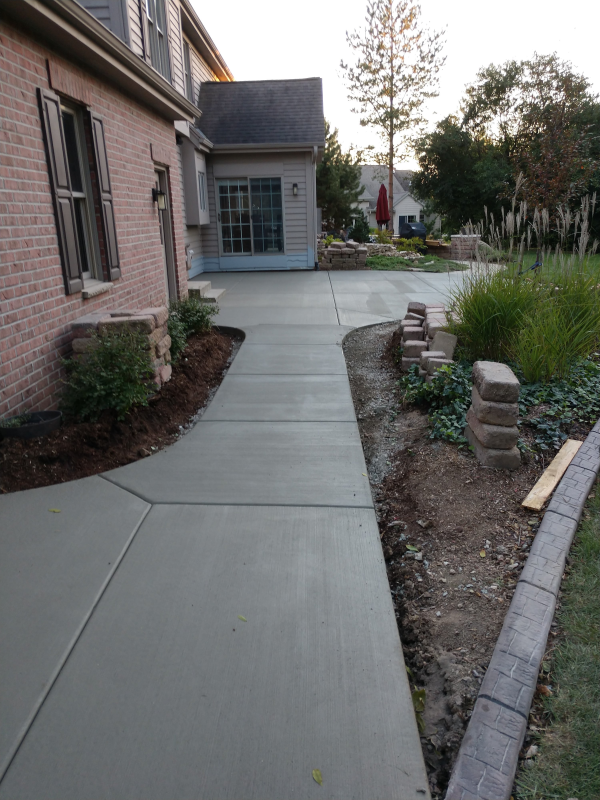 Custom Driveway and Patio Installation at a Home in Menomonee Falls