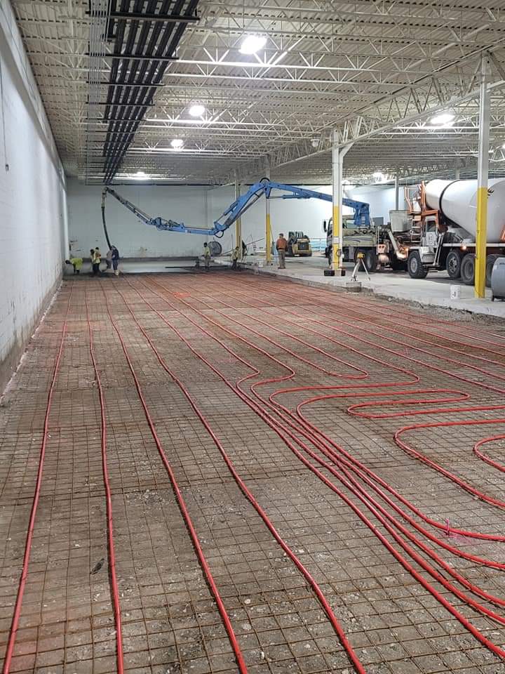 hydronic concrete floors in Milwaukee WI