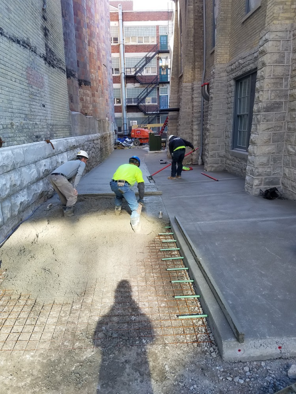 Pabst Brewery Alleyway Poured By Dornbrook Construction