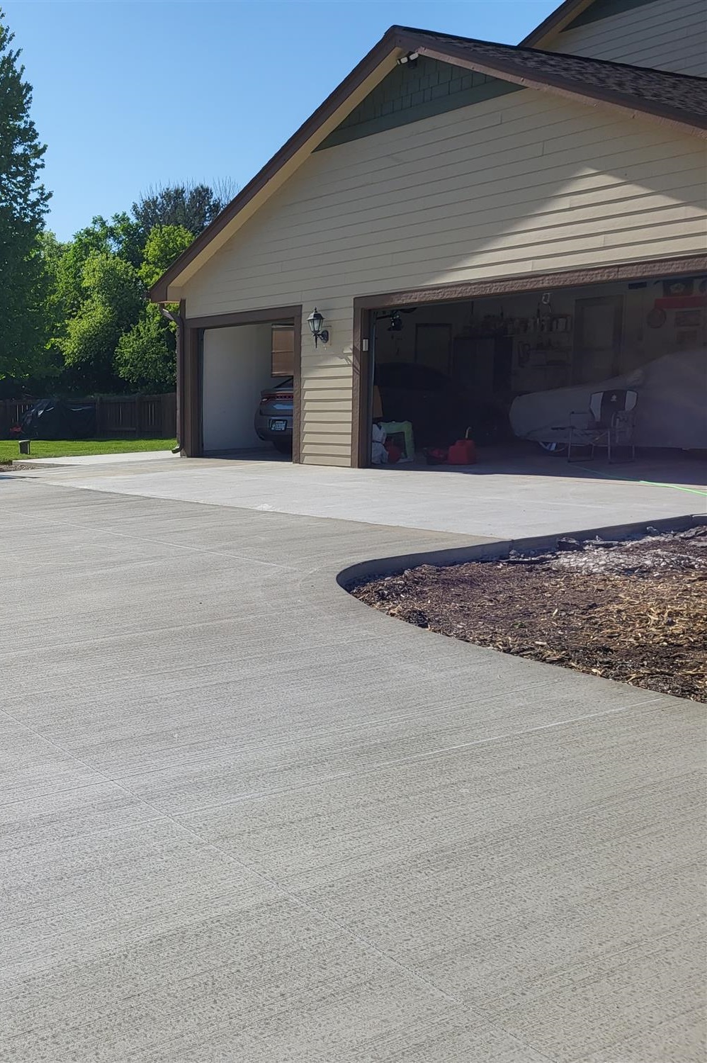 Concrete driveway installation in Washington Country, WI