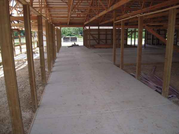 Menomonee Falls Horse Barn Concrete Installation Completed