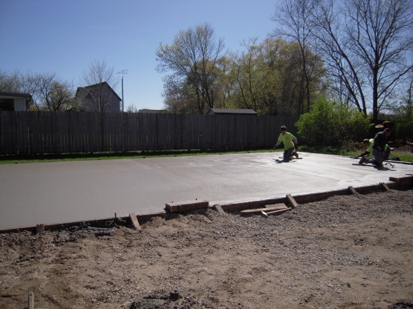 Brookfield Concrete Garage Slab