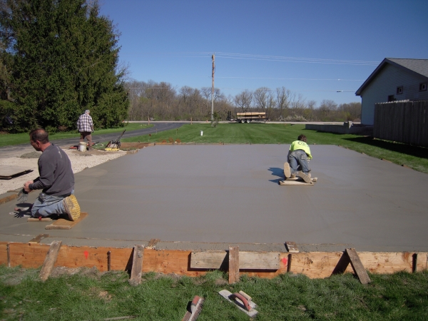 Garage Slab Install Brookfield