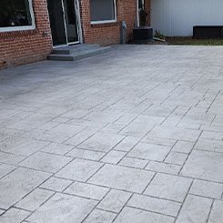 Brookfield stamped concrete driveway