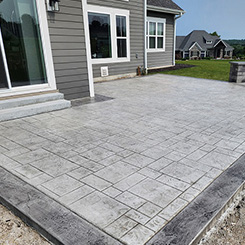 Glendale stamped concrete driveway