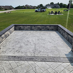 Sussex stamped concrete driveway