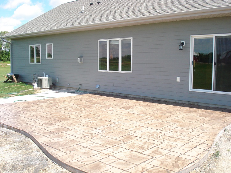 Milwaukee Stamped Concrete Patio Construction